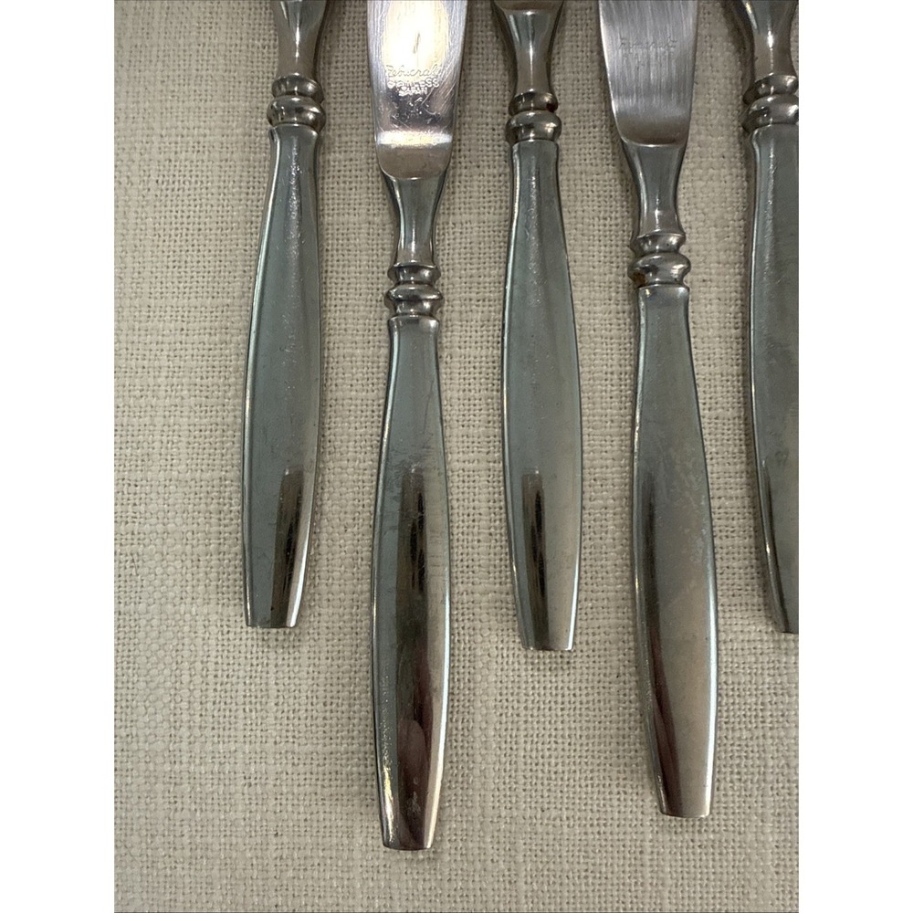 6 - Reed & Barton PERTH Modern Solid Knives Stainless Flatware 8.5" Rebacraft - Picture 5 of 6